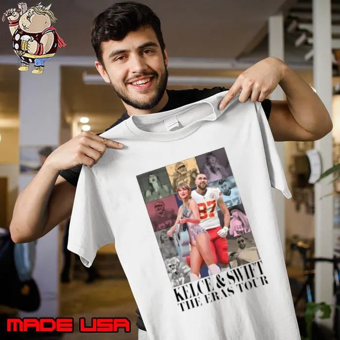 Kansas City Chiefs Kelce & Taylor The Eras Tour Shirt Unisex