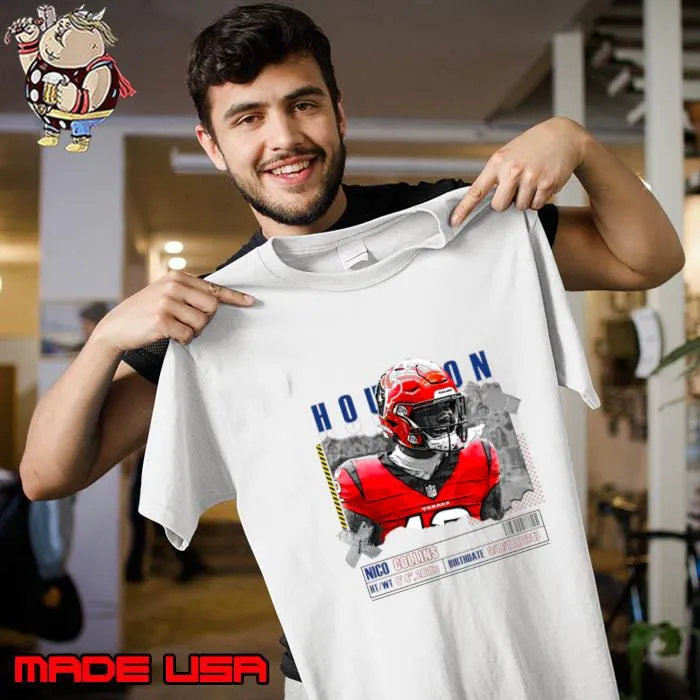 Nico Collins American football wide receiver the Houston Texans T-Shirt Unisex