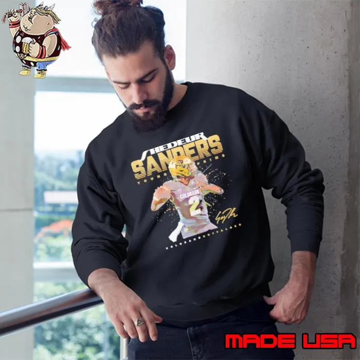 Shedeur Sanders Colorado Buffaloes young prime signature s Sweatshirt