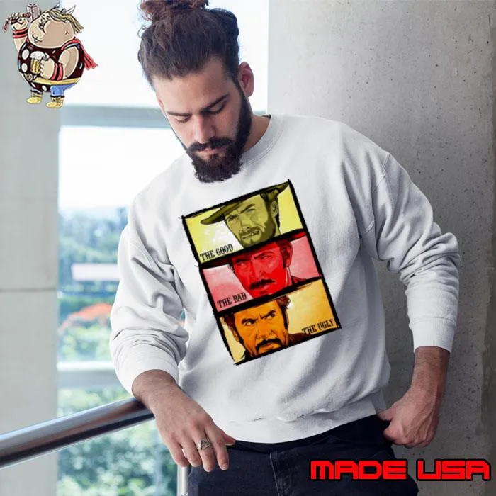 The Good The Bad and The Ugly Blondie Tuco and Angle Eyes s Sweatshirt