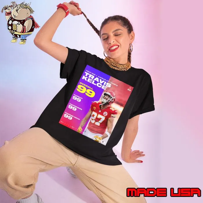 Travis Kelce Touch Down Catches Since Sunday In NFL Madden 24 Kansas City Chiefs Shirt