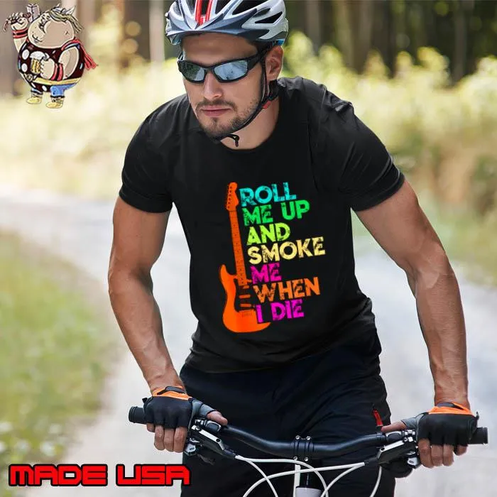 Willie Nelson guitar country music roll me up and smoke me when die T-Shirt Unisex
