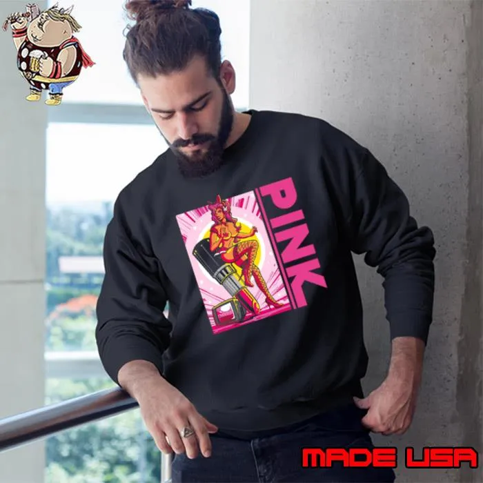 Xvideos Pink Cartoon Art s Sweatshirt