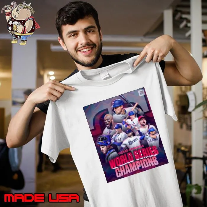 2023 World Series Champions Texas Rangers Team Baseball Shirt Unisex