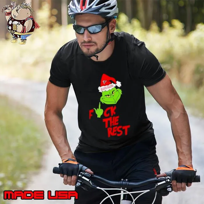 Atlanta Falcons Santa Grinch Fuck The Rest Christmas shirt
