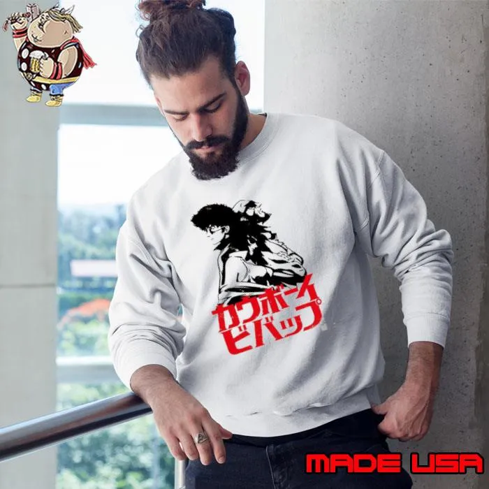 Cowboy Bebop Anime Characters Japanese Style Shirt Sweatshirt