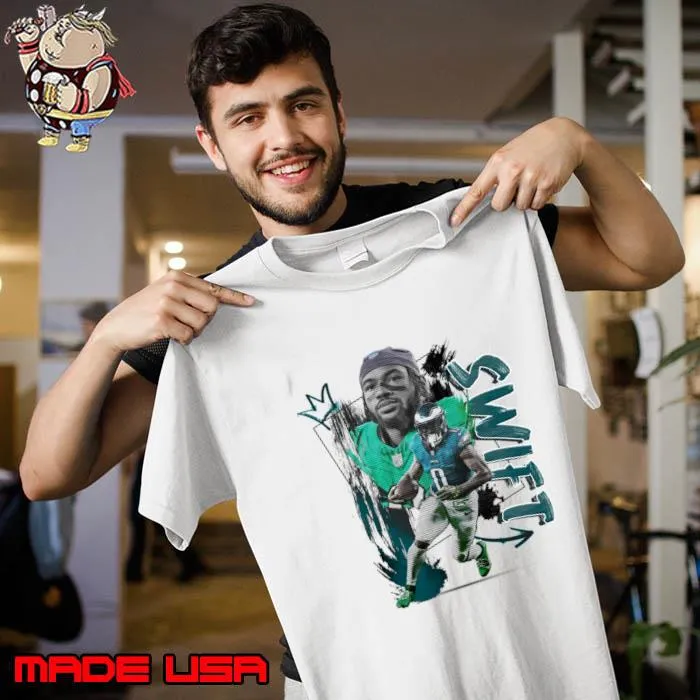 D'Andre Swift American football running back for the Philadelphia Eagles NFL T-Shirt Unisex