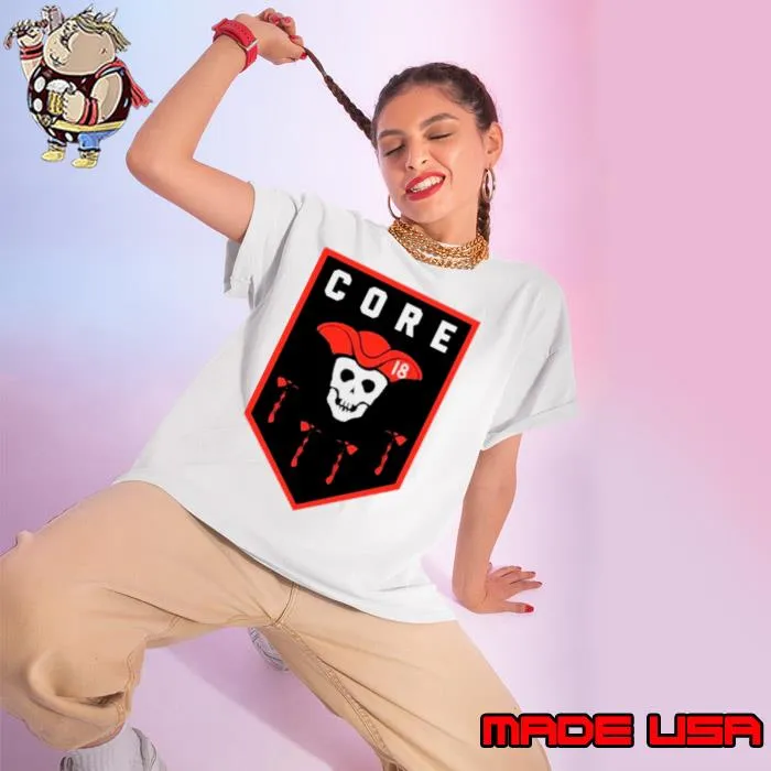 Demario Douglas wearing core pirate skull shirt