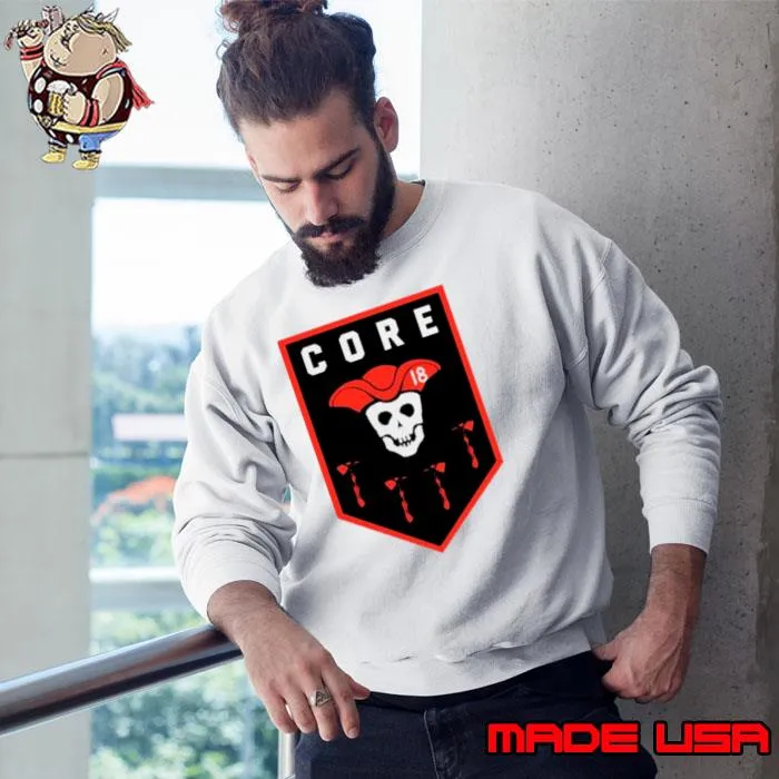 Demario Douglas wearing core pirate skull s Sweatshirt