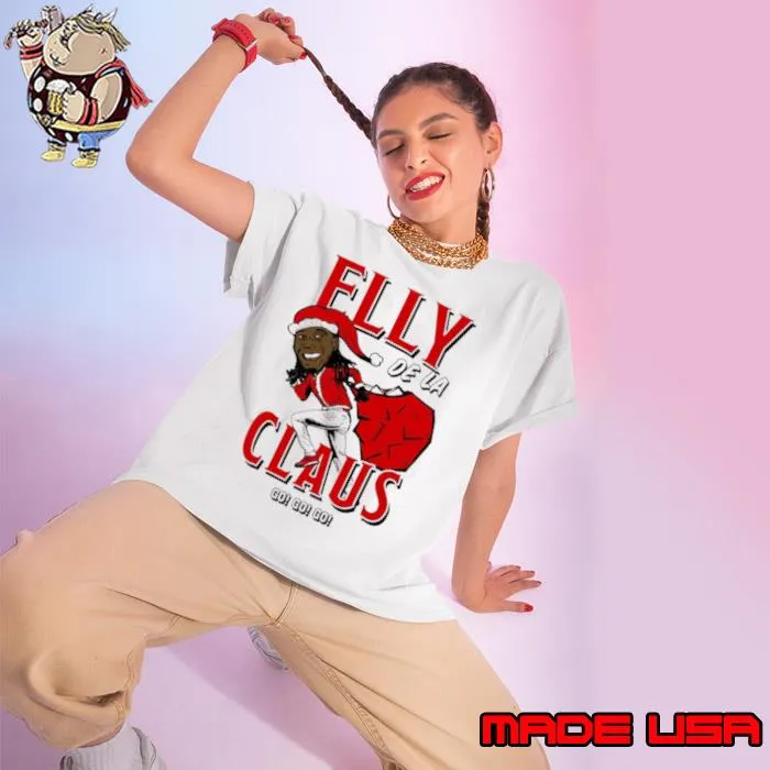 Elly De La Claus baseball funny Christmas shirt