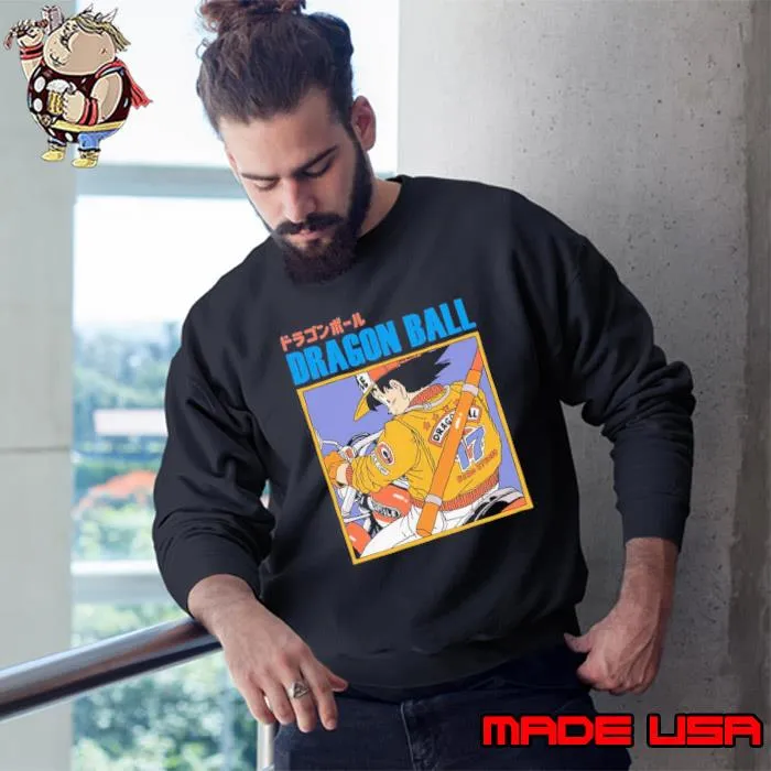 Goku Riding A Motocycle Dragon Ball Shirt