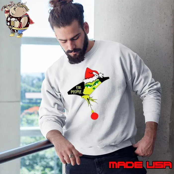 Grinch Santa ew people merry Christmas s Sweatshirt