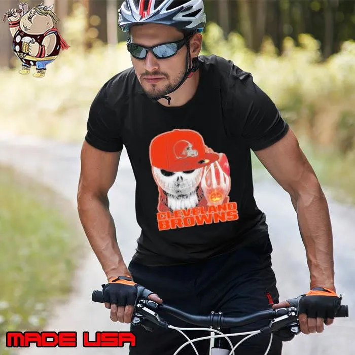 Jackskull Cleveland Browns Football Shirt Unisex
