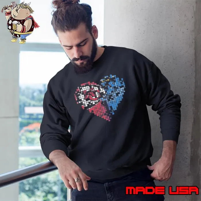 Kansas City Chiefs And Kansas City Royals Heart Puzzle Shirt Sweatshirt