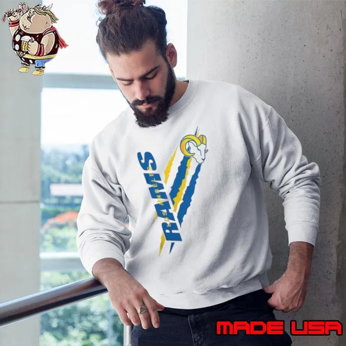 Los Angeles Rams Starter Color Scratch Logo Shirt Sweatshirt