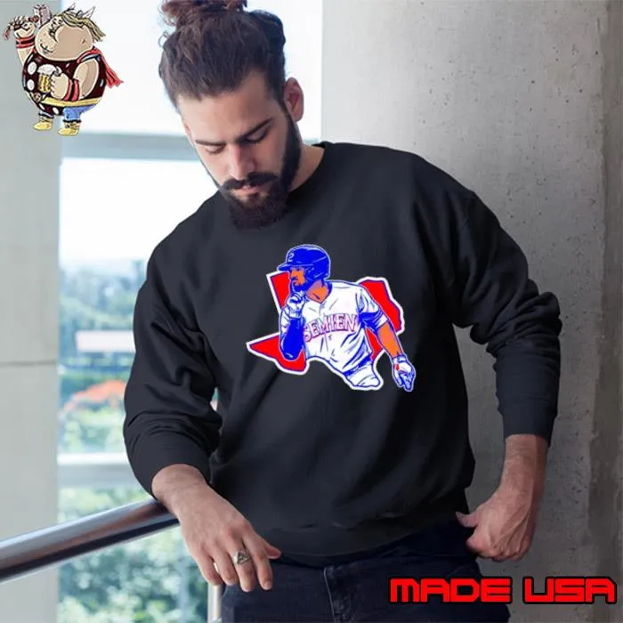 Marcus Semien Texas Map Baseball Player s Sweatshirt