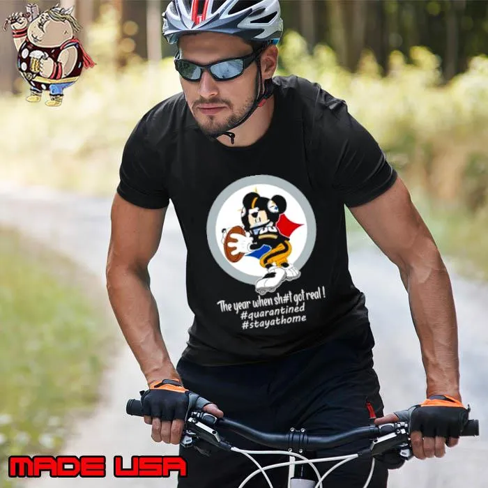 Mickey Mouse Pittsburgh Steelers The Year When Shit Got Real Shirt Unisex