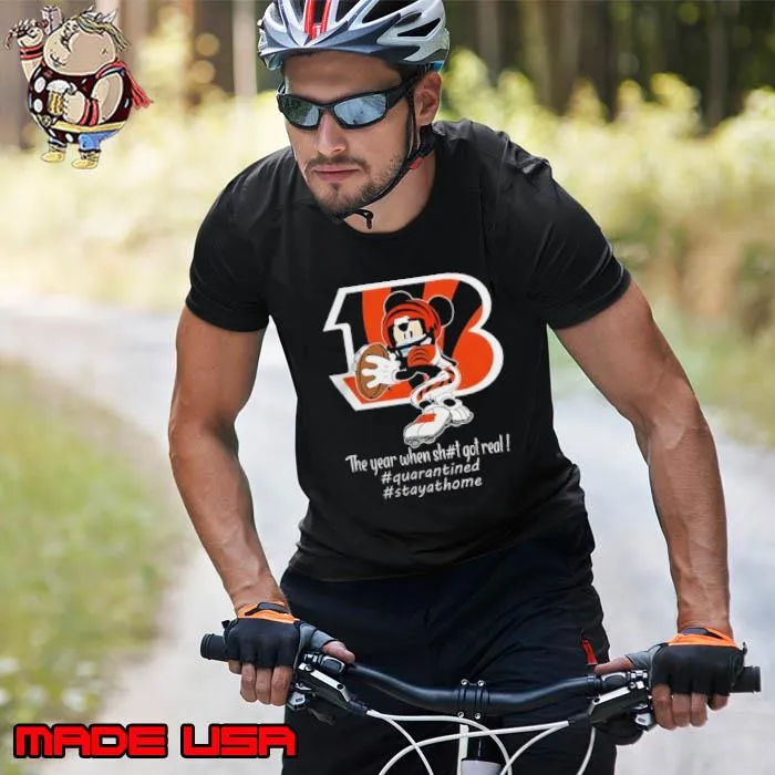 Mickey mouse x cincinnatI bengals the year when sh#t got real Shirt Unisex