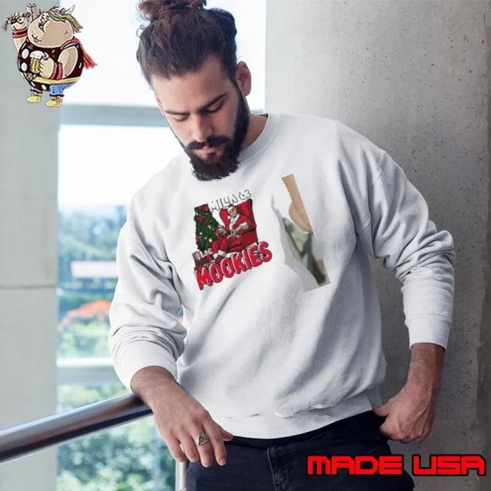 Milk & Mookies Santa Christmas tree s Sweatshirt