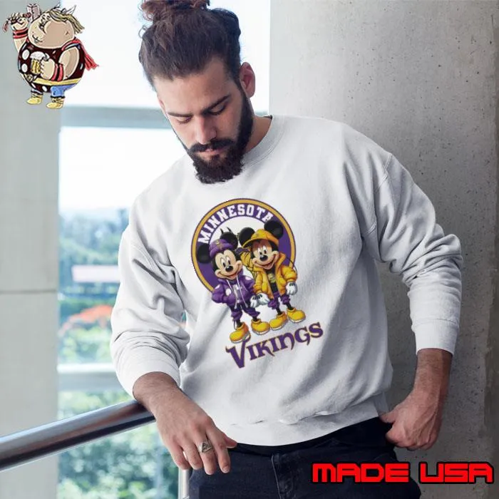 Minnesota vikings mickey mouse Shirt Sweatshirt