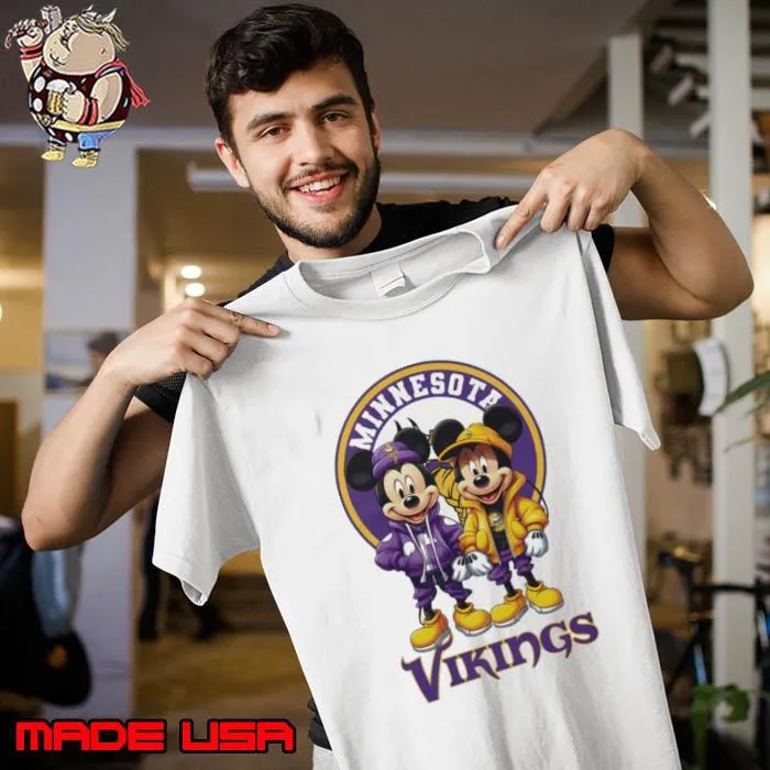 Minnesota vikings mickey mouse Shirt Unisex