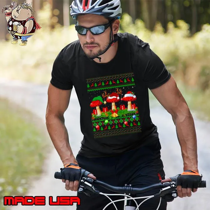 Mushroom Lover Xmas Santa Mushroom Christmas Vintage s Unisex