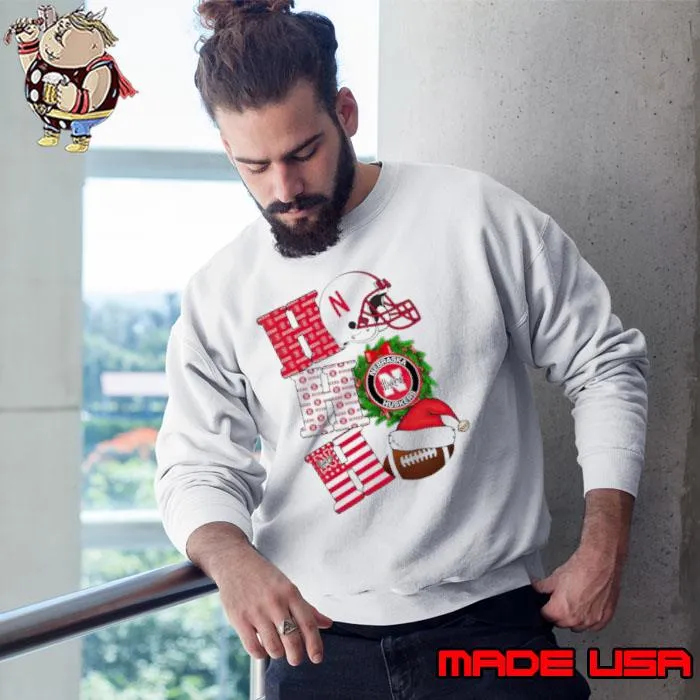 Nebraska Cornhuskers Ho Ho Ho Christmas s Sweatshirt