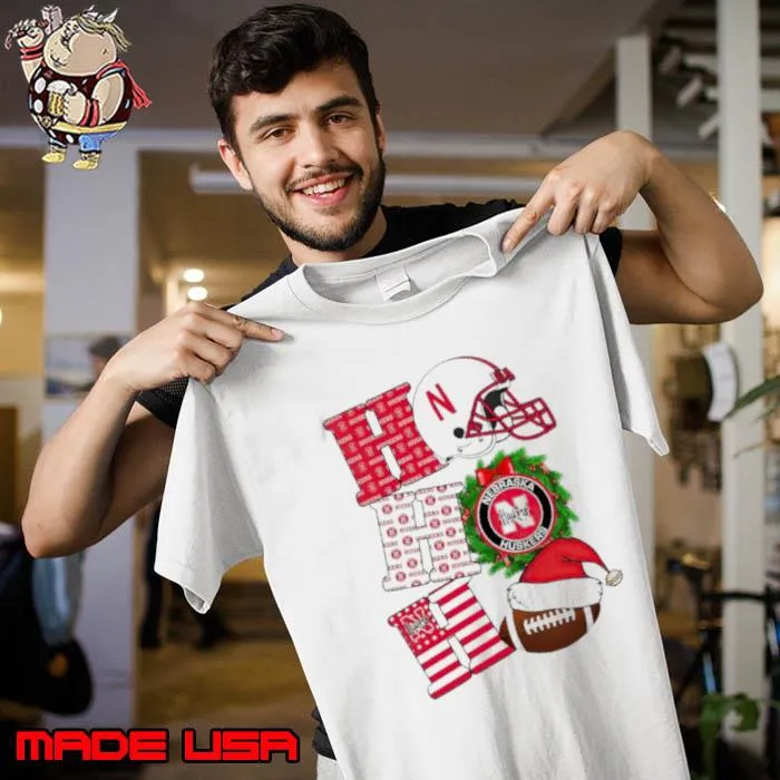 Nebraska Cornhuskers Ho Ho Ho Christmas s Unisex