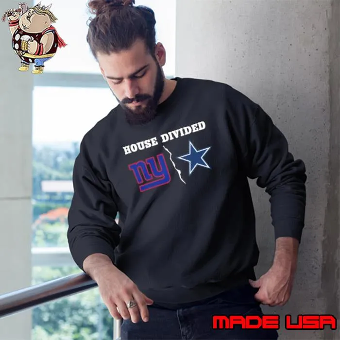 New York Giants Vs Dallas Cowboys House Divided 2023 Logo Shirt