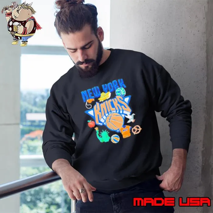 New York Knicks NBA x Market Claymation s Sweatshirt
