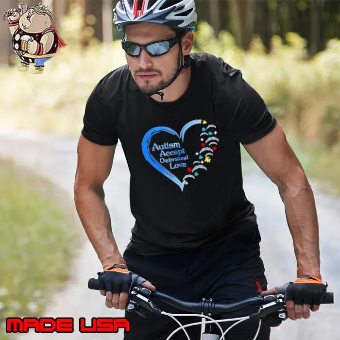 NFL Los Angeles Chargers Autism Accept Understand Heart Love Shirt Unisex