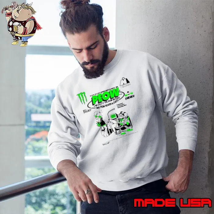 Peow heavy business back from heaven to earth s Sweatshirt