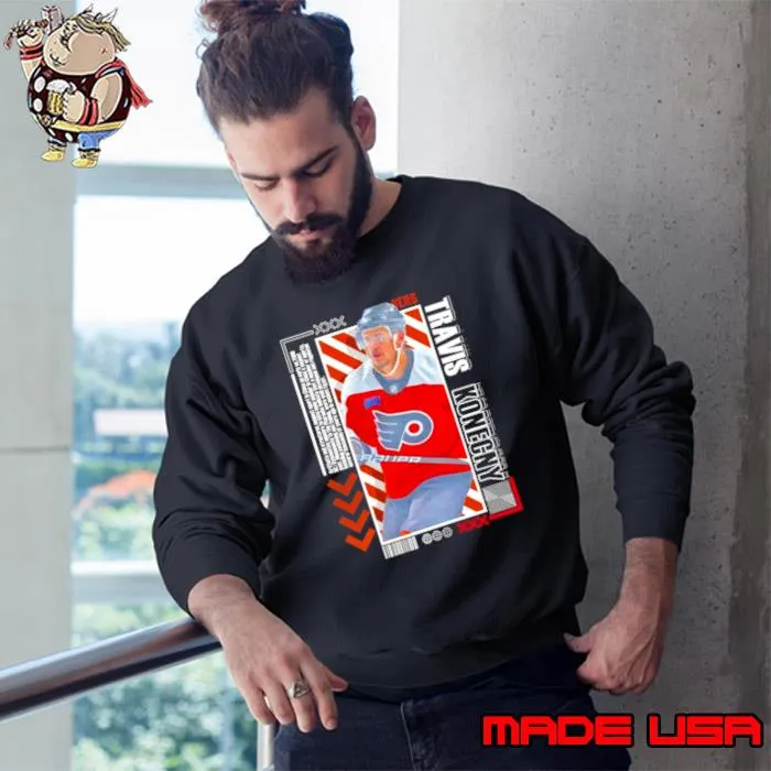 Philadelphia Flyers Travis Konecny Hockey Paper s Sweatshirt