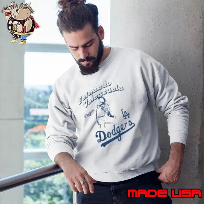 Pitch Tee Los Angeles Dodgers Fernando Valenzuela Shirt Sweatshirt