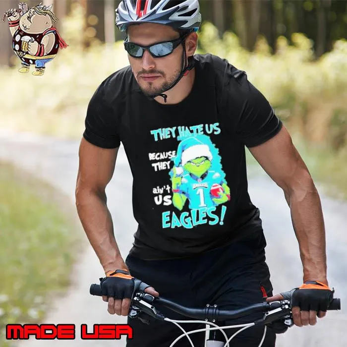 Santa Grinch They Hate Us Because They Ain’t Us Philadelphia Eagles Shirt Unisex