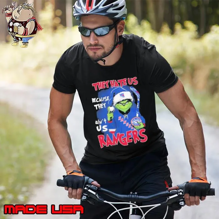 Santa Grinch they hate us because they ain’t us Texas Rangers Shirt Unisex