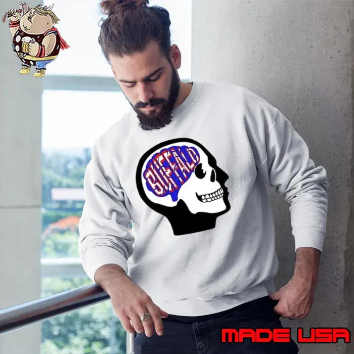 Skull Buffalo On The Brain s Sweatshirt