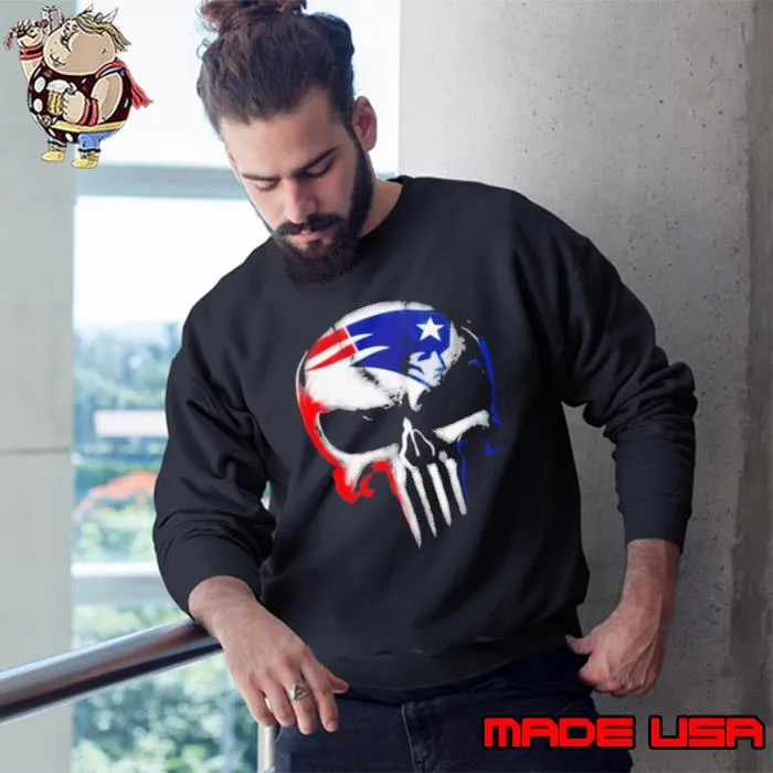 Skull New England Patriots Team Football 2023 Shirt Sweatshirt