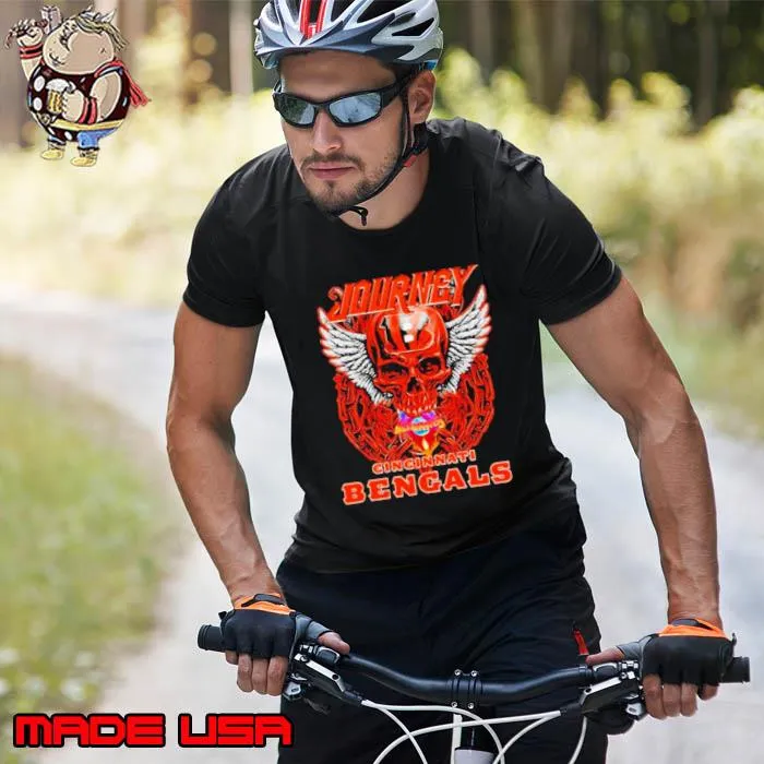 Skull Wings Journey Cincinnati Bengals Shirt Unisex