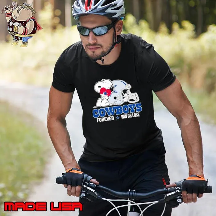 Snoopy Dallas Cowboys Forever Win or lose Shirt Unisex