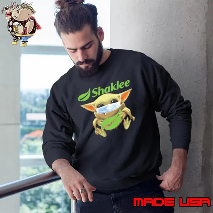Star Wars Baby Yoda Mask Hug Shaklee Shirt Sweatshirt