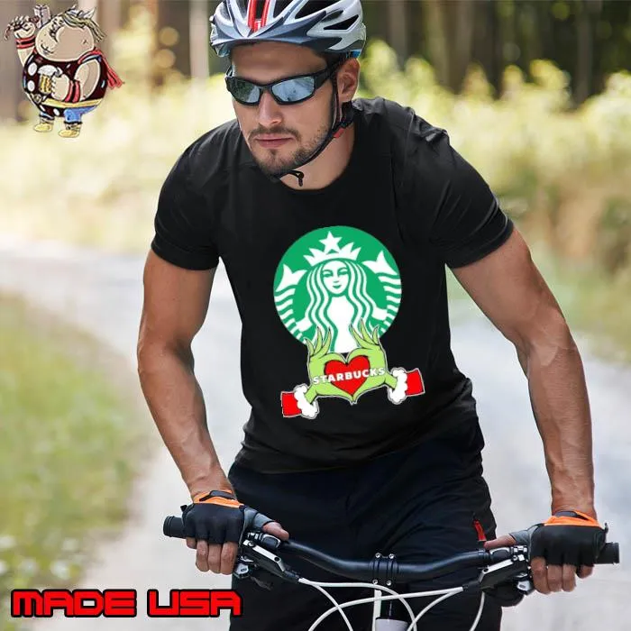 Starbucks symbol hand grinch heart merry xmas s Unisex