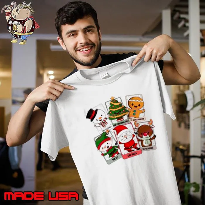 Tarot card Christmas characters retro s Unisex
