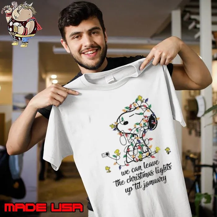 The Christmas Lights We Can leave The Christmas January Snoopy Lights s Unisex