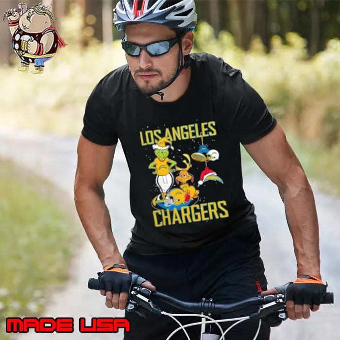 The Grinch And Dog Los Angeles Chargers Christmas 2023 Shirt Unisex