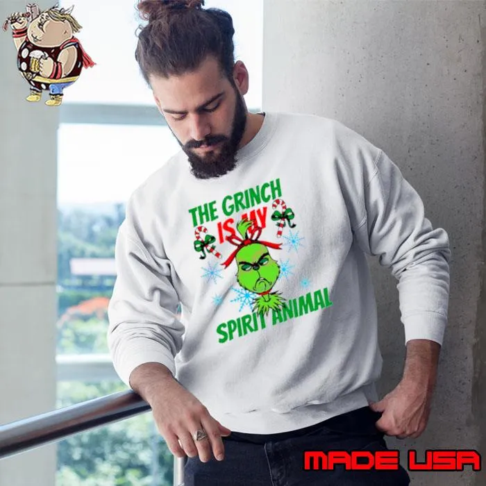 The Grinch is my spirit animal merry Christmas s Sweatshirt