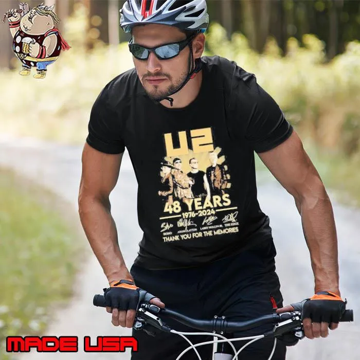 U2 48 years 1976-2024 signatures thank you for the memories s Unisex