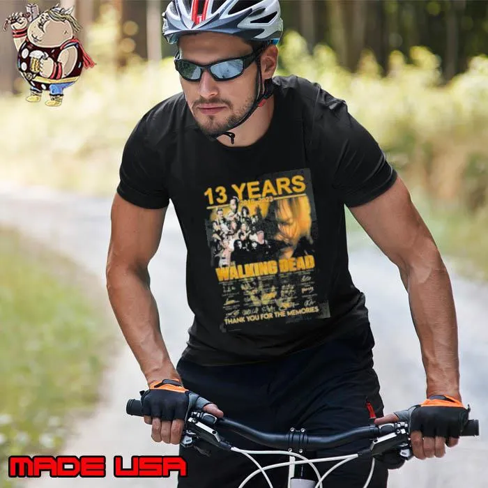 13 Years 2010 – 2023 The Walking Dead Signature Thank You For The Memories Shirt Unisex