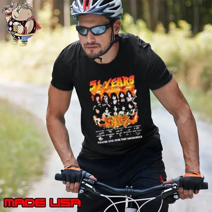 51 Years 1973 – 2024 Kiss Band Thank You For The Memories Shirt