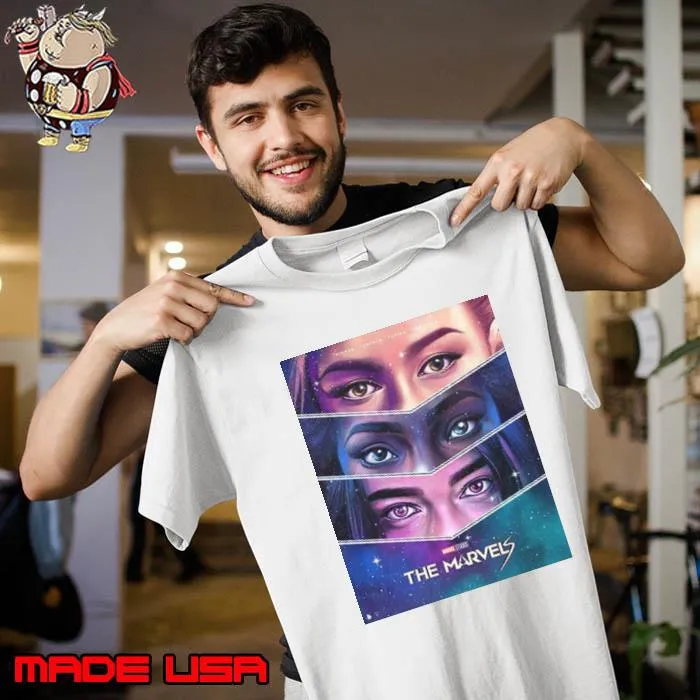 A Cosmic Trio The Marvels Carol Danver x Monica Rambeau x Kamala Khan Eyes Shirt Unisex